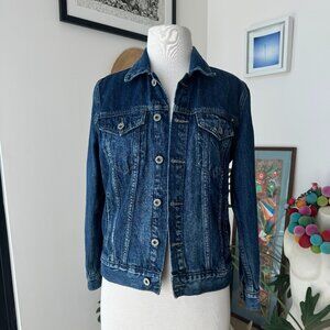 Lucky Brand The Tomboy Trucker Denim Jeans Jacket S Small